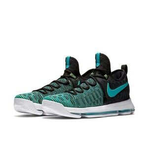Nike KD 9 Birds of Paradise Flyknit Basketball #843392-300 Green Men 10 Athletic